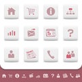 Professional web icons buttons vector set Royalty Free Stock Photo