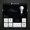 Professional website template in editable vector format Royalty Free Stock Photo