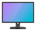 Professional widescreen ÃÂomputer monitor on white