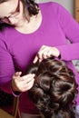 Professional Wig Maker Working Royalty Free Stock Photo