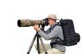 Professional wildlife photographer Royalty Free Stock Photo