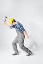 Professional workman in hard hat