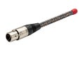 Professional XLR audio cable connector with braided wire for clear sound Royalty Free Stock Photo