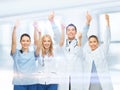 Professional young team or group of doctors Royalty Free Stock Photo