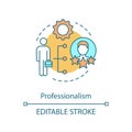 Professionalism concept icon