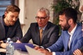 Professionals business teamwork brainstorming meeting Royalty Free Stock Photo