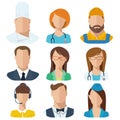 Professions flat vector characters Royalty Free Stock Photo