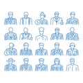 Professions People icon hand drawn illustration