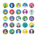 Flat Icons Pack of Professions