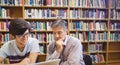 Professor assisting a student with studies Royalty Free Stock Photo