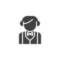 Professor avatar vector icon