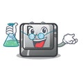 Professor button P in the shape mascot Royalty Free Stock Photo