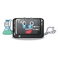 Professor button tab in the shape cartoon Royalty Free Stock Photo