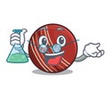 Professor cricket ball isolated in the cartoon Royalty Free Stock Photo