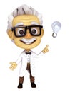Professor with idea Royalty Free Stock Photo