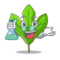 Professor sassafras leaf in the cartoon stem