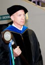 Professor with Scepter at Graduation Royalty Free Stock Photo