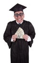 Professor Teacher Cash Money Education Tuition Royalty Free Stock Photo