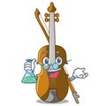 Professor violin in the shape cartoon wood