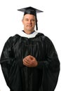 Professor with welcoming gesture Royalty Free Stock Photo