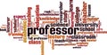 Professor word cloud Royalty Free Stock Photo