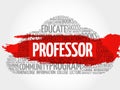 Professor word cloud Royalty Free Stock Photo