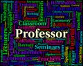Professor Word Shows Lecturers Professors And Teaching