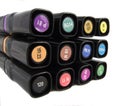 Proffessional Designer's Marker Pens Royalty Free Stock Photo