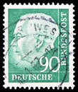 Proffessor Doctor Theodor Heuss (1884-1963), 1st German President, serie, circa 1957