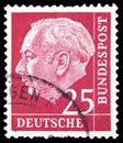 Proffessor Doctor Theodor Heuss (1884-1963), 1st German President, serie, circa 1954