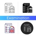 Proficiency english test icon