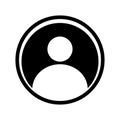 Profil Icon Vector Design Template Royalty Free Stock Photo
