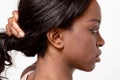 Profile of an attractive young African woman Royalty Free Stock Photo