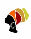 Profile of a beautiful African woman Royalty Free Stock Photo