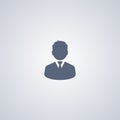 Profile, businessman, vector best flat icon