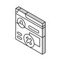 profile deactivated isometric icon vector illustration Royalty Free Stock Photo