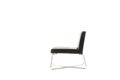 Profile of an elegant modern black chair Royalty Free Stock Photo