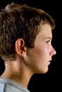 Profile, handsome preteen boy Royalty Free Stock Photo