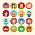 Profile Icon Avatar Image Group Casual People Big Crowd Diverse Ethnic Mix Race Banner