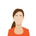 Profile icon female avatar woman portrait Royalty Free Stock Photo