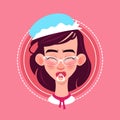 Profile Icon Female Emotion Avatar, Woman Cartoon Portrait Small Child Face