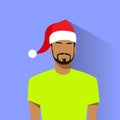 Profile Icon Hispanic Male New Year Christmas Royalty Free Stock Photo