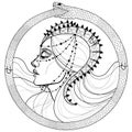 Profile of an Ophiuchus girl