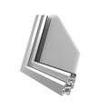 Profile part plastic windows Royalty Free Stock Photo