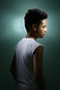 Profile Photo of a Punk Rocker Teenager Royalty Free Stock Photo