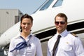 Profile of Pilot and stewardess