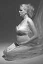 Profile of pregnant woman Royalty Free Stock Photo