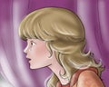 Profile of princess -Fairy tale