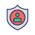 Profile privacy Isolated Vector icon which can easily modify or edit Royalty Free Stock Photo