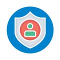 Profile privacy Isolated Vector icon which can easily modify or edit Royalty Free Stock Photo